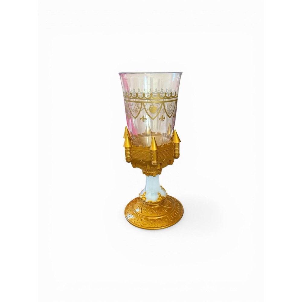Disney Parks Be Our Guest Light Up Goblets Beauty Beast Cup Gold Castle Souvenir